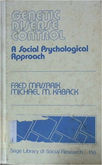 Genetic Disease Control: A Social Psyhological Approach