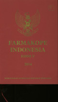 Farmakope Indonesia Ed. V Buku I