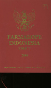 Farmakope Indonesia Ed. V Buku I