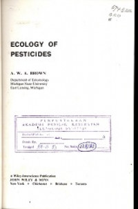 Ecologi of Pesticides