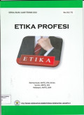 Serial Buku ajar ETIKA PROFESI Teknik Gigi