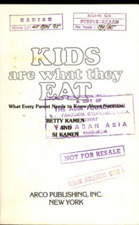 Kids are what They Eat