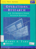 Operations Research an Introductions