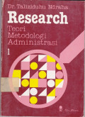 Research Teori Metodologi Administrasi Jilid 1