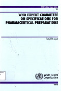 WHO expert committee on specifications for pharmaceutical (WHO Technical Report Series 961)