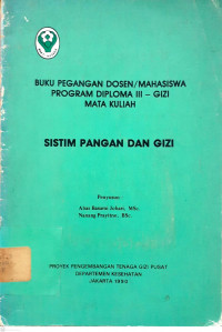 Sistim Pangan dan Gizi