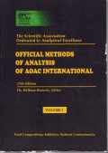 Official Methods of Analysis of Aoac International