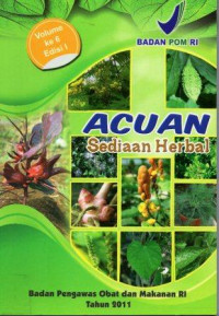 Acuan Sediaan Herbal Volume Keenam