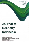 Journal of Dentistry Indonesia Vol. 24 No.1 Tahun 2017