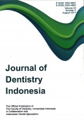 Journal of Dentistry Indonesia Vol. 24 No.2 Tahun 2017