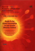 Journal of The Academy of Nutrition And Dietetics Vol. 113