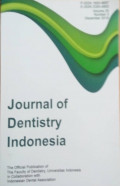 Journal of Dentistry Indonesia Vol. 25 No.2 Tahun 2018