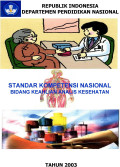 Standar Kompetensi Nasional Bidang Keahlian Analisis Kesehatan
