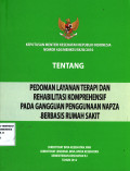 Keputusan Menteri Kesehatan Republik Indonesia Nomor: 420/MENKES/III/2010. tentang pedoman layanan terapi