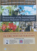 Proceedings Of the Internasional Dental Materials Congress 2016