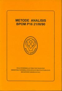 Metode Analisis P 16 21/III/90