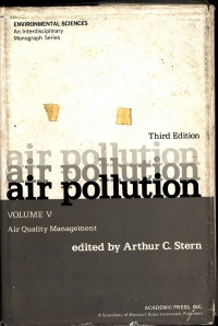 Air Population Volume V Air Quality Management