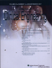 Journal Of Clinical Engineering Vol. 42 Num. 1