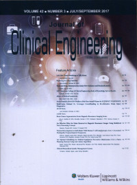 Journal Of Clinical Engineering Vol. 42 Num. 3