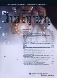 Journal Of Clinical Engineering Vol. 43 Num. 4