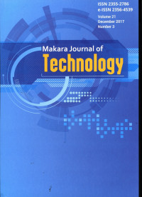 Makara Journal of Technology Vol. 21 No. 3 Tahun 2017